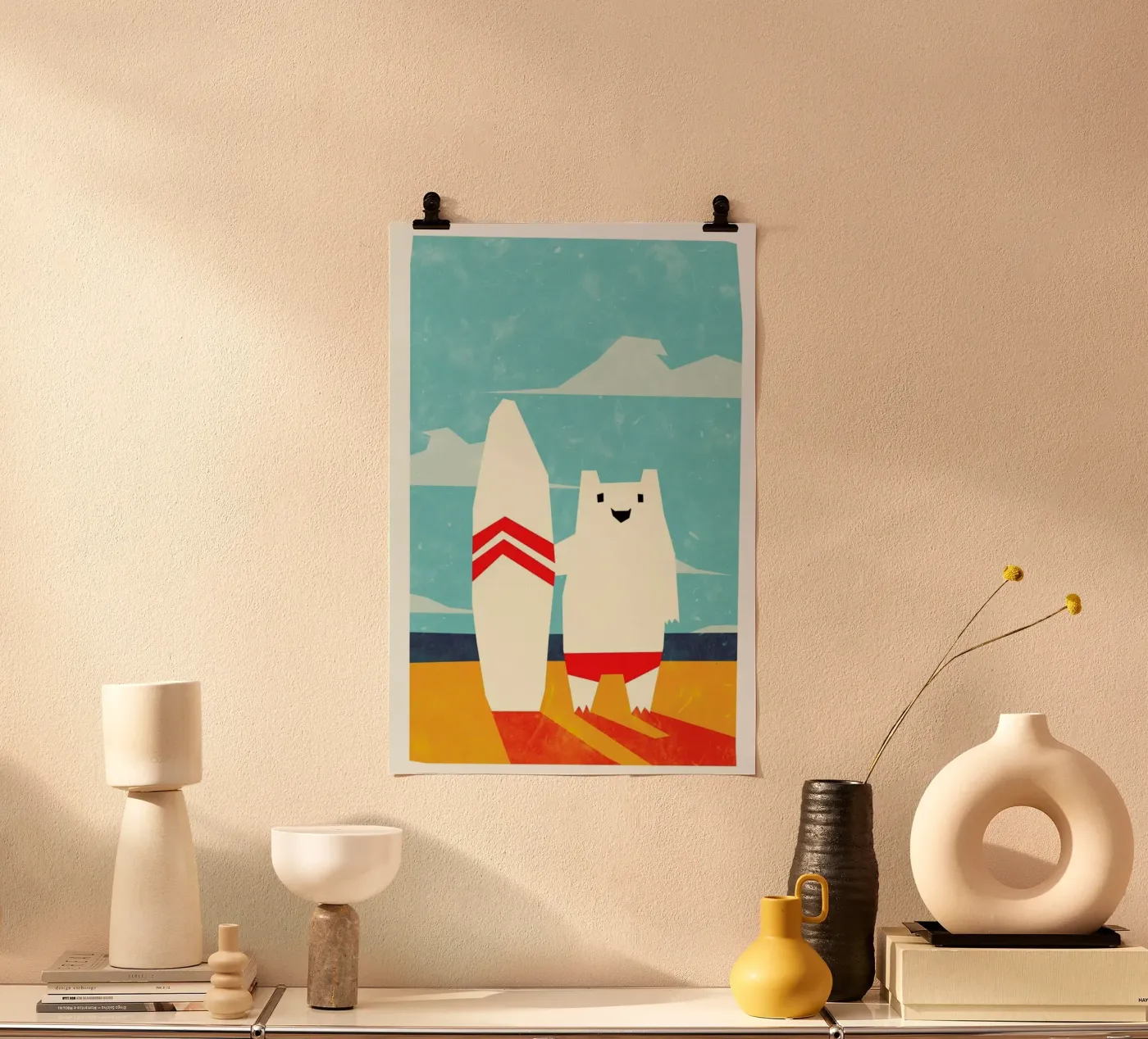 Surf poster by Yetiland