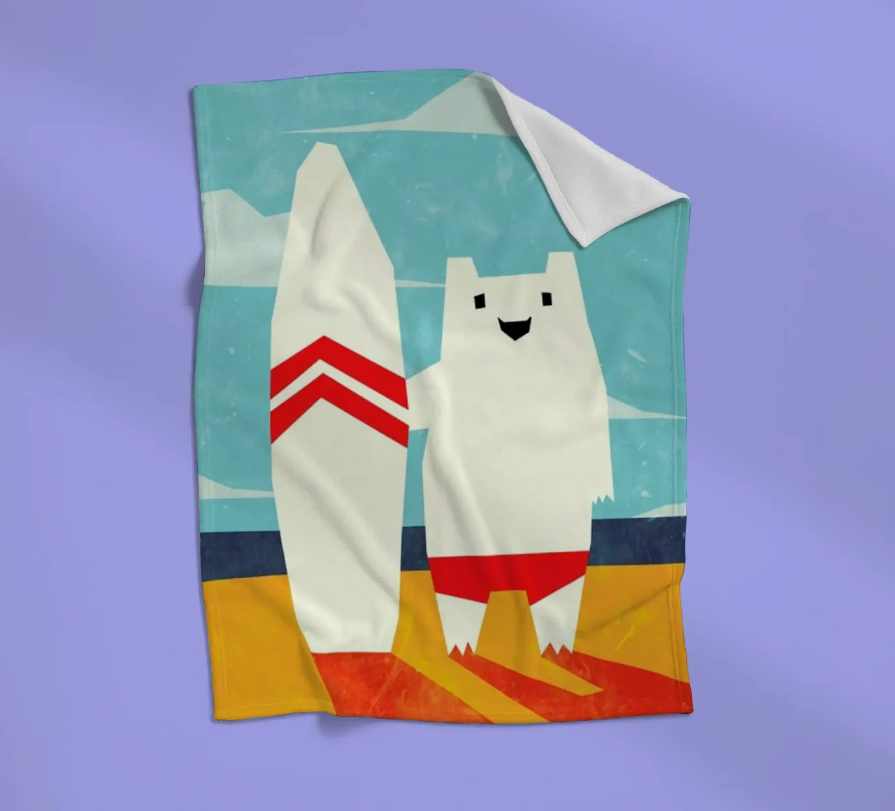 Surf Fleecedecke von Yetiland