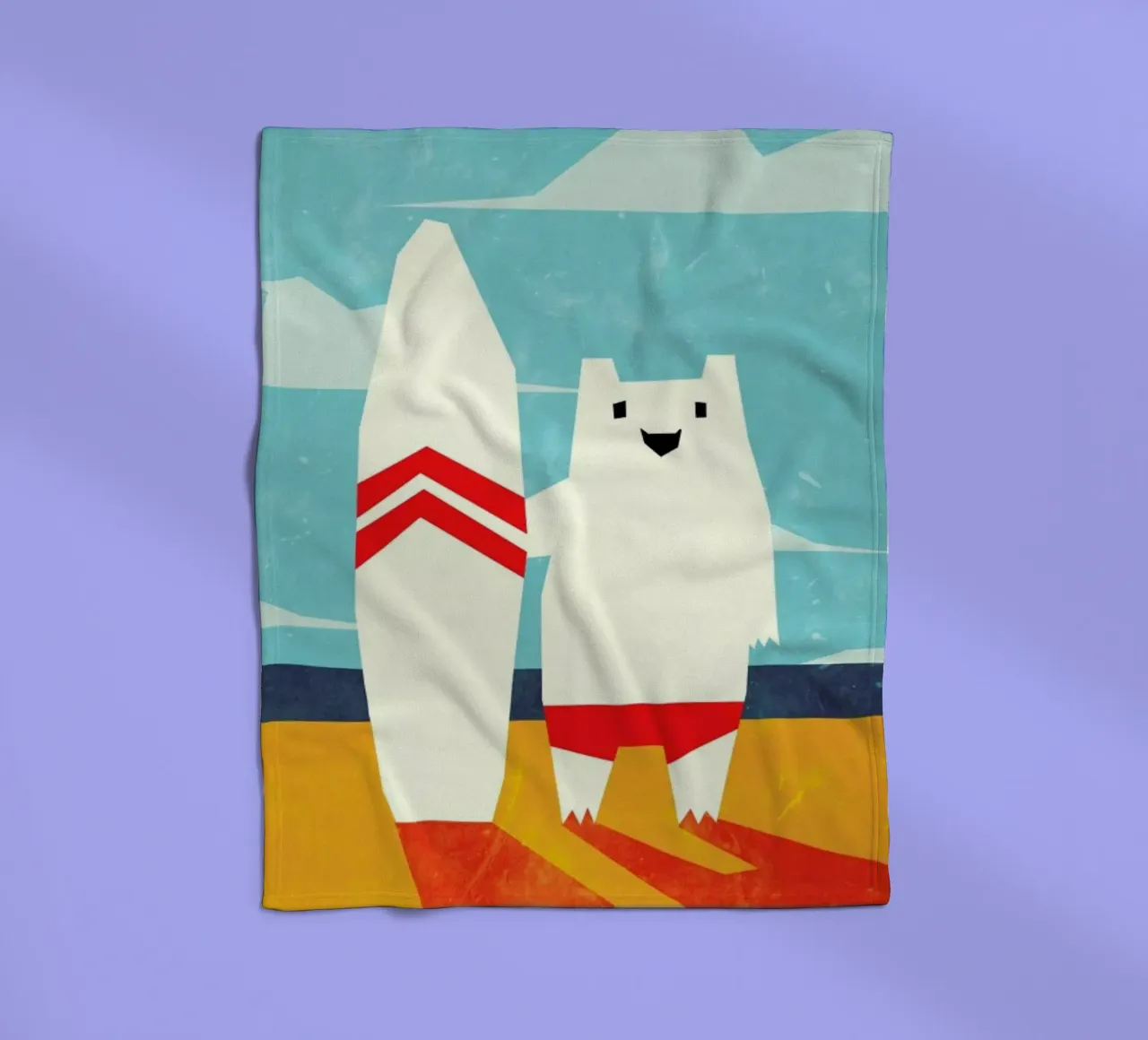 Surf Fleecedecke von Yetiland