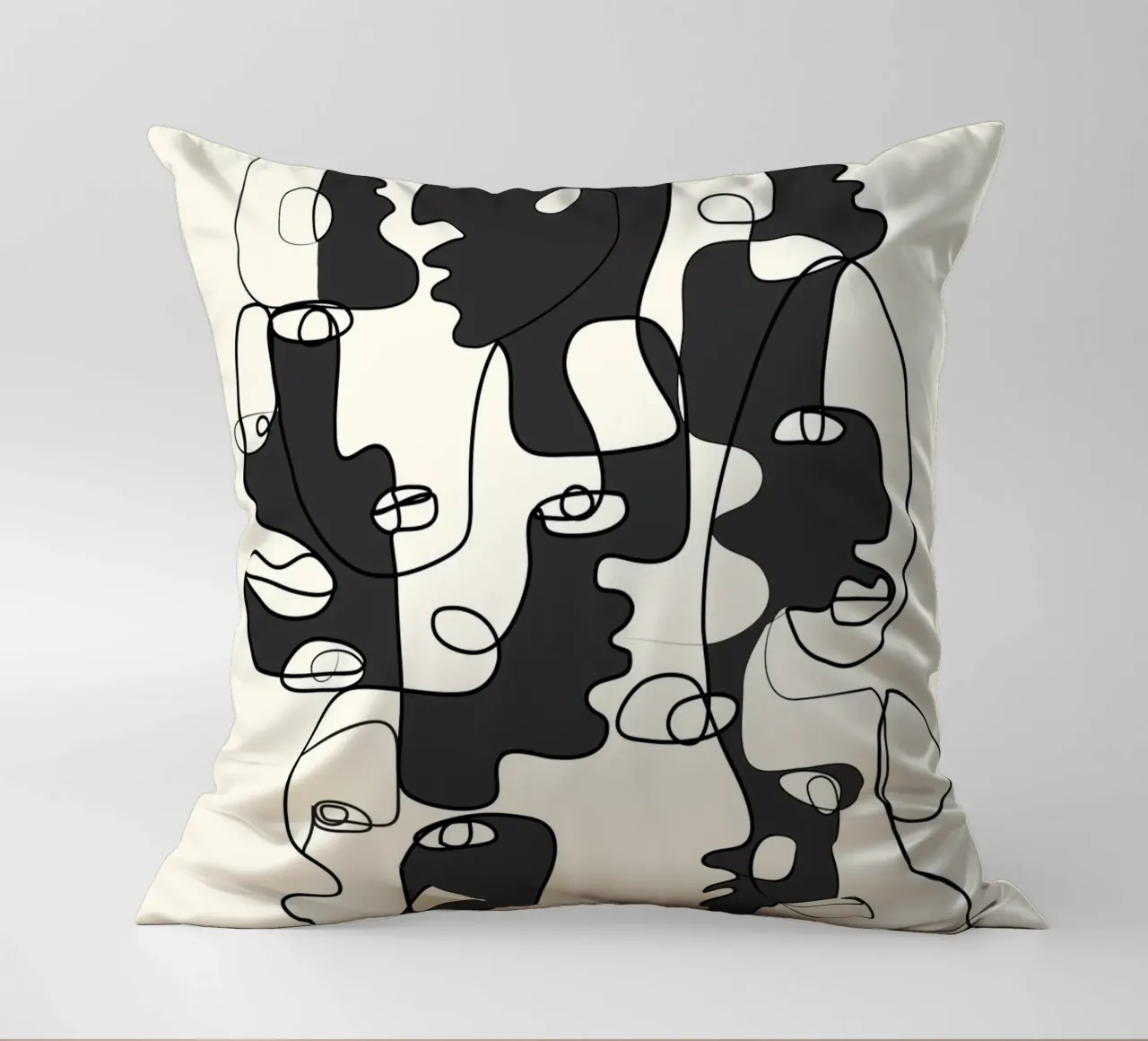 Abstract Faces 2 cuscino da Flow Line