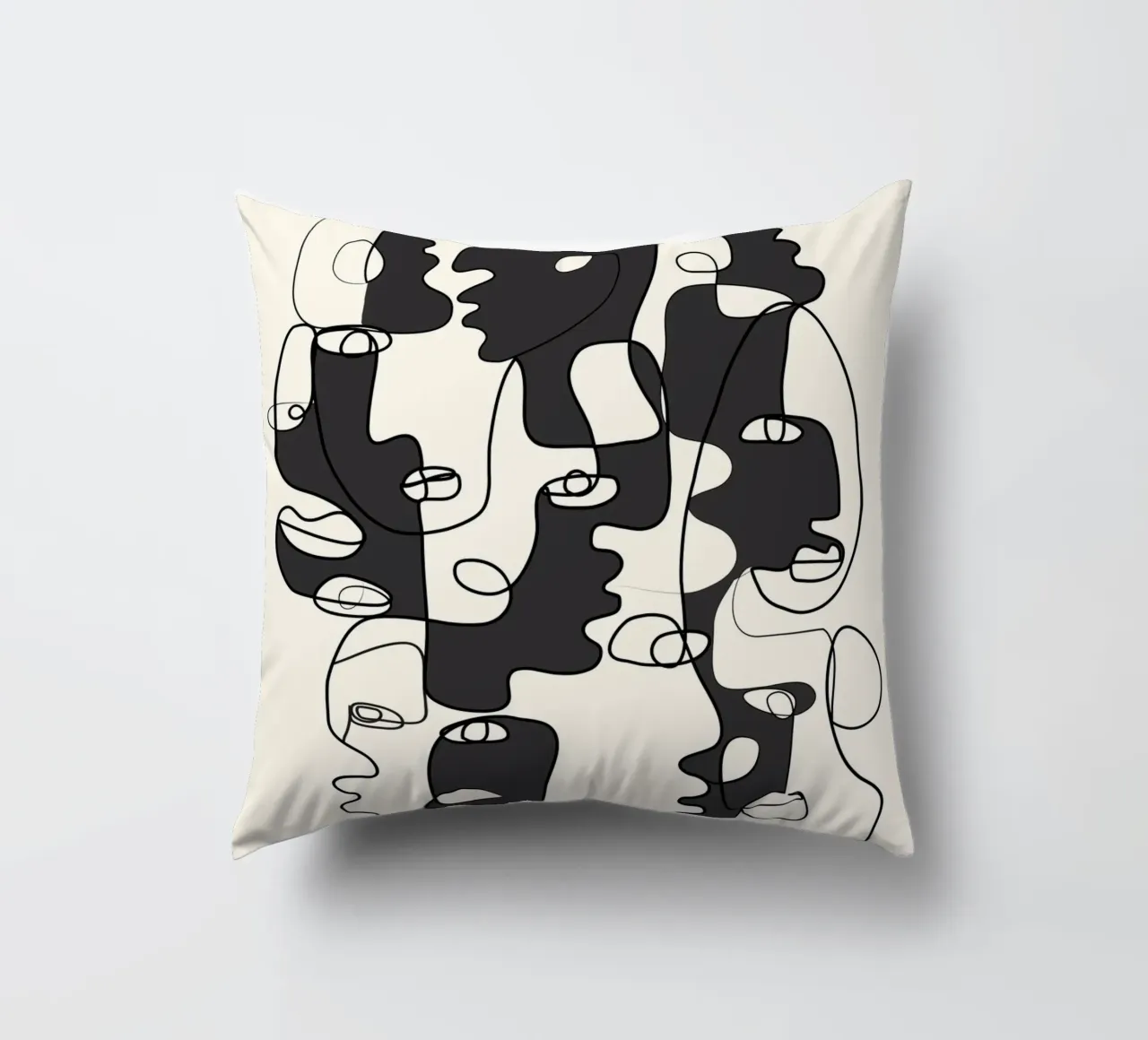 Abstract Faces 2 cuscino da Flow Line