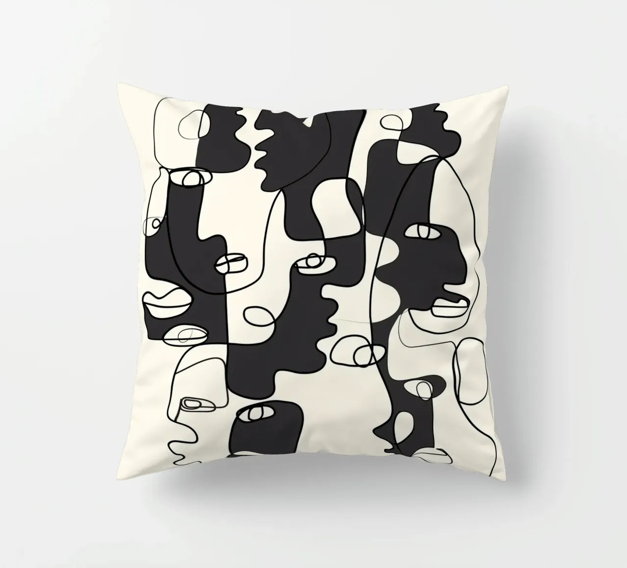 Abstract Faces 2 cuscino da Flow Line