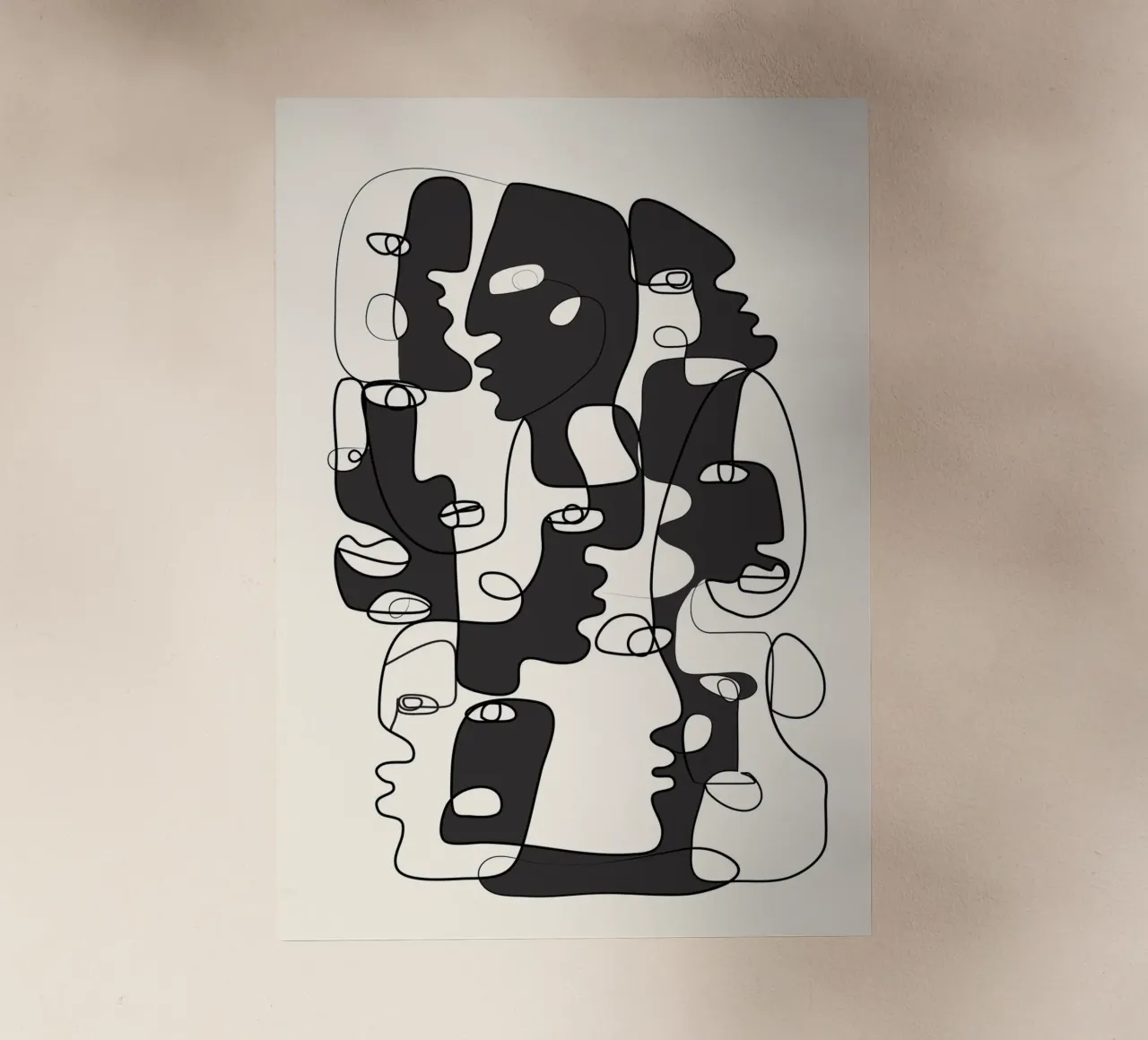 Abstract Faces 2 pellicola backlit da Flow Line