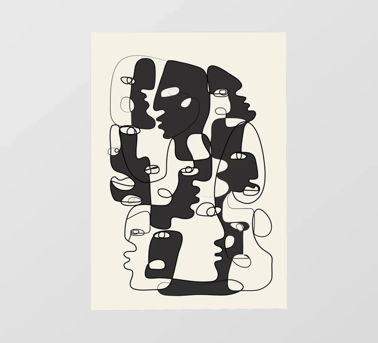 Abstract Faces 2 telo in pvc da Flow Line