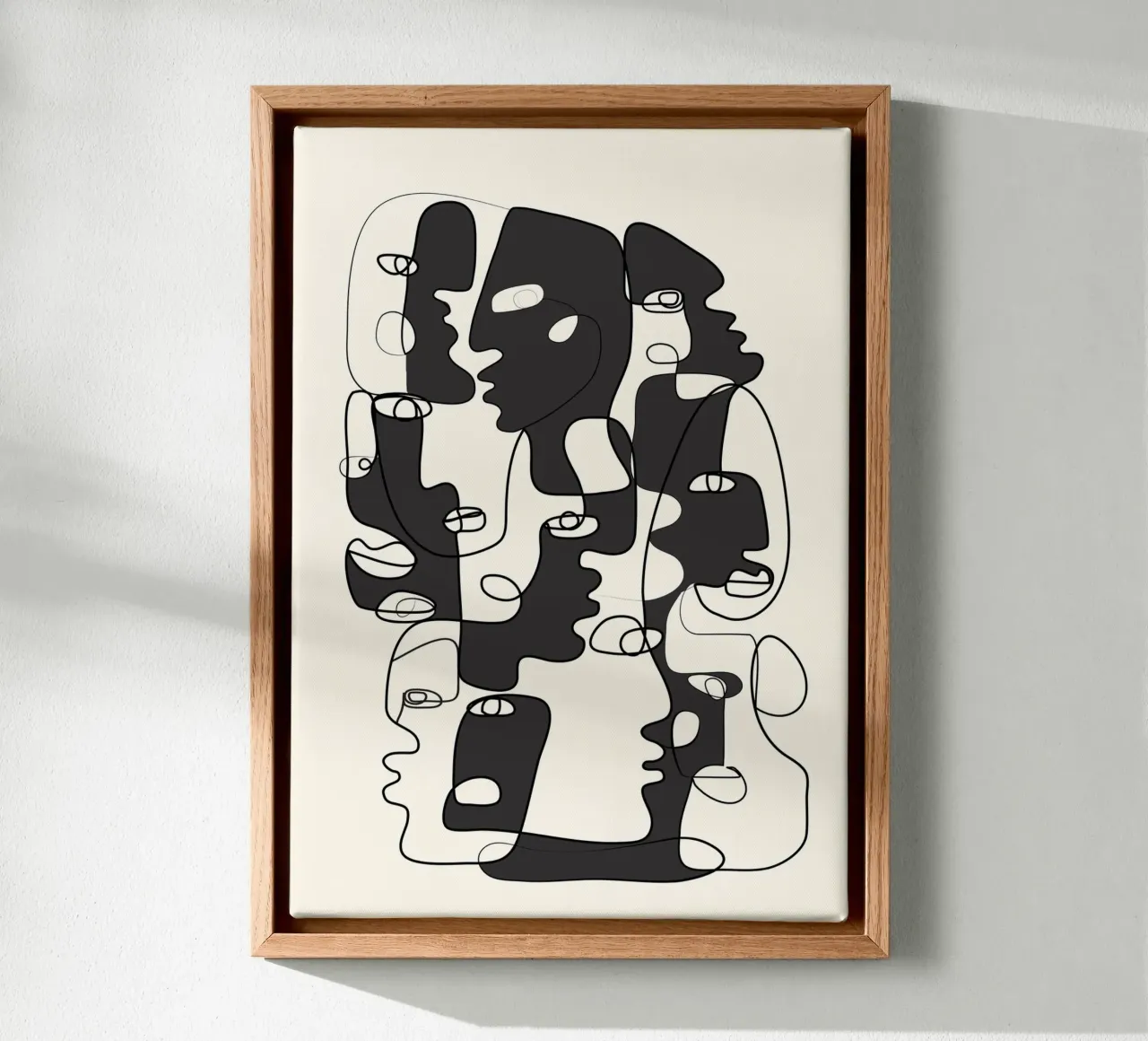 Abstract Faces 2 canvas by Flow Line