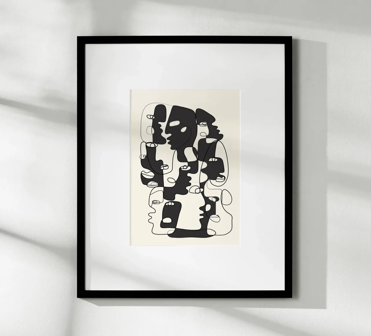 Abstract Faces 2 poster da Flow Line