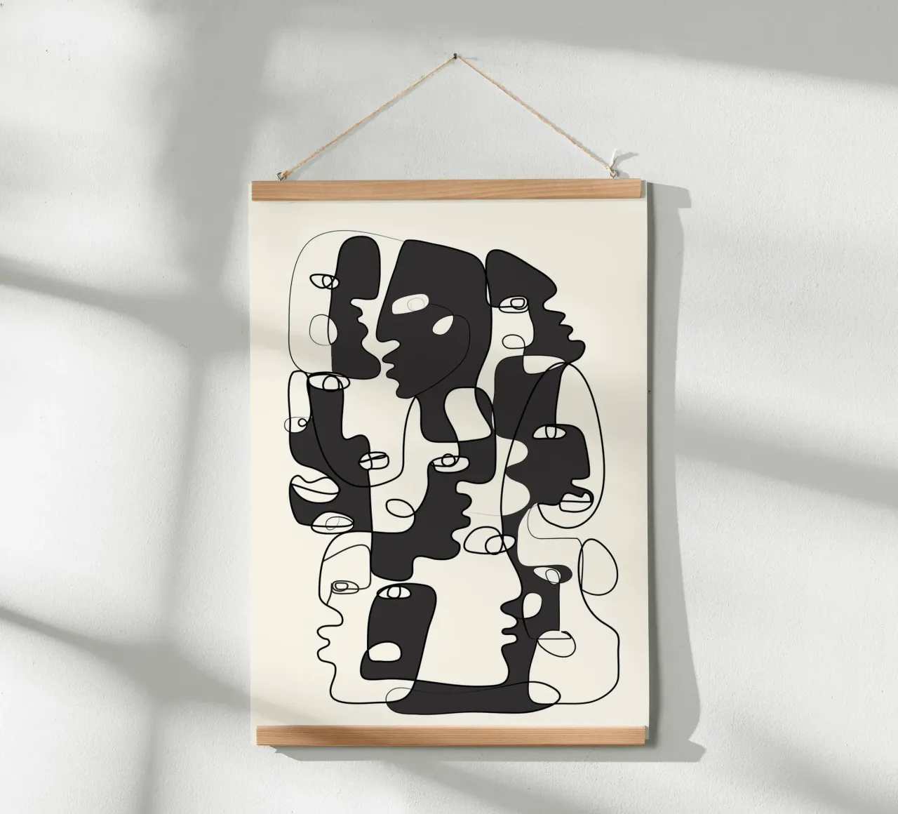 Abstract Faces 2 poster da Flow Line