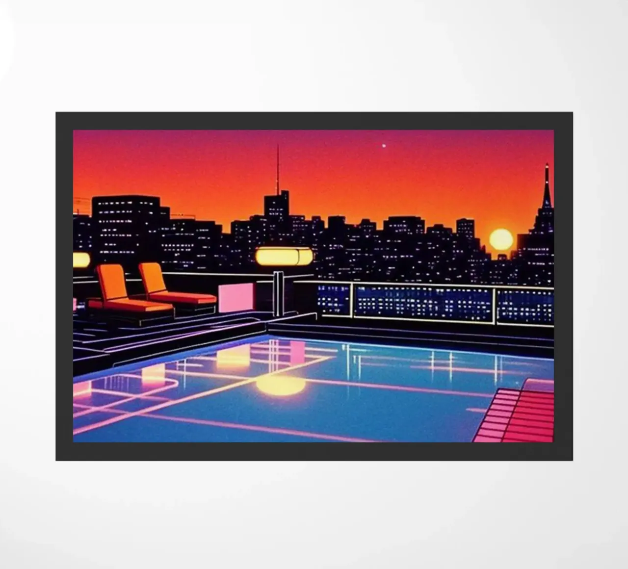 Notte in piscina - Hiroshi Nagai zerbino da Perdana shop