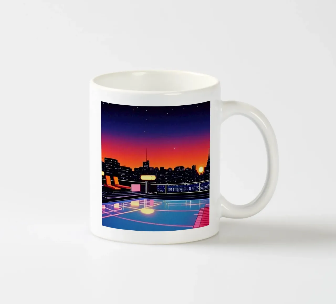 Notte in piscina - Hiroshi Nagai tazza in ceramica da Perdana shop