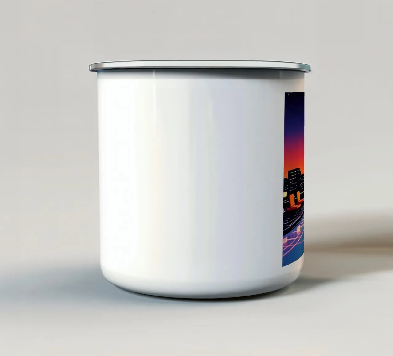 Notte in piscina - Hiroshi Nagai tazza in smalto da Perdana shop
