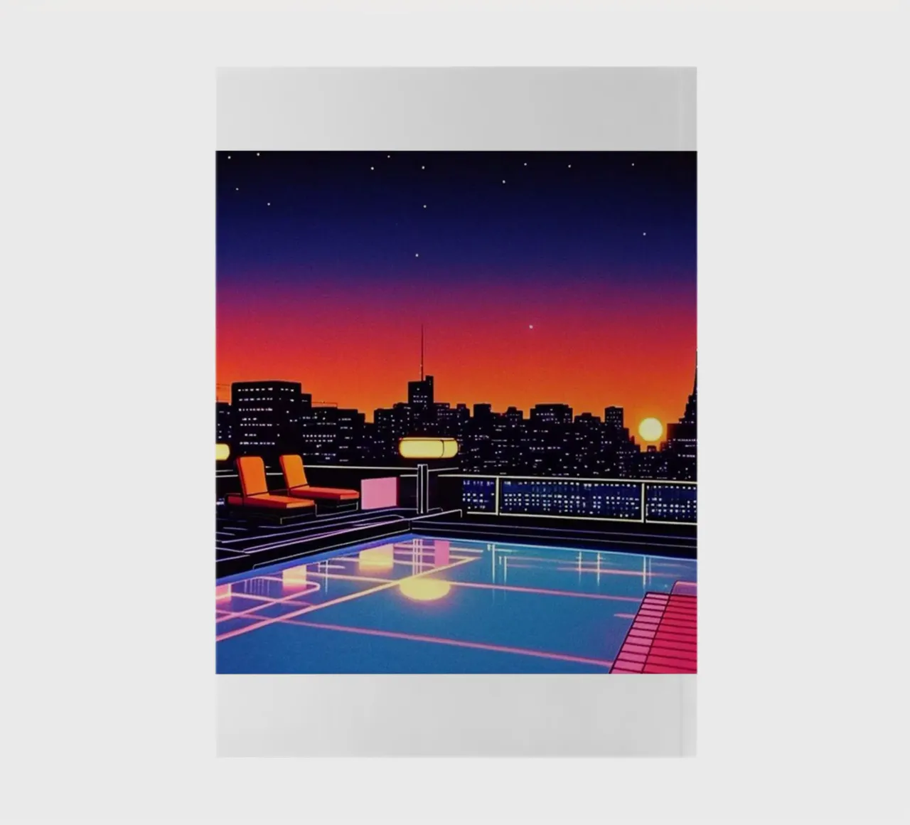 Sky Pool Night - Hiroshi Nagai notebook by Perdana shop