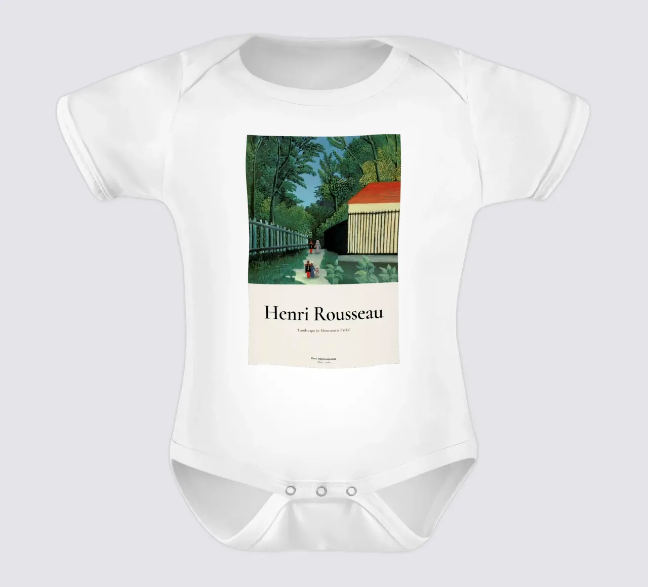 Rousseau - Landscape in Montsouris Park body neonato maniche corte da ARTOTHEK