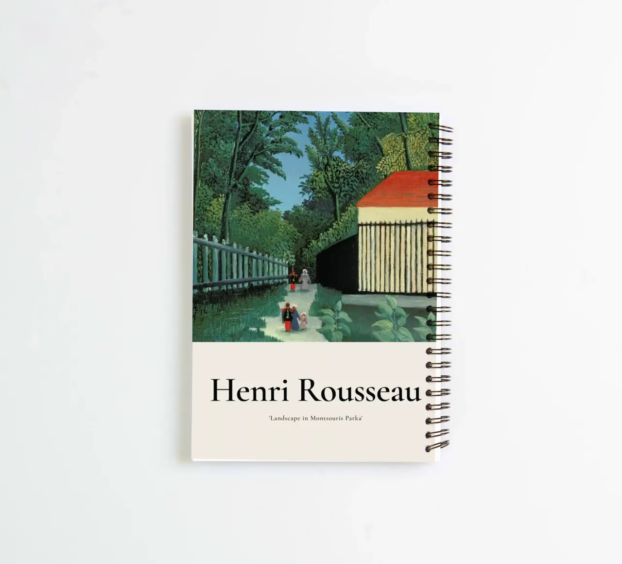 Rousseau - Landscape in Montsouris Park spiral notebook by ARTOTHEK