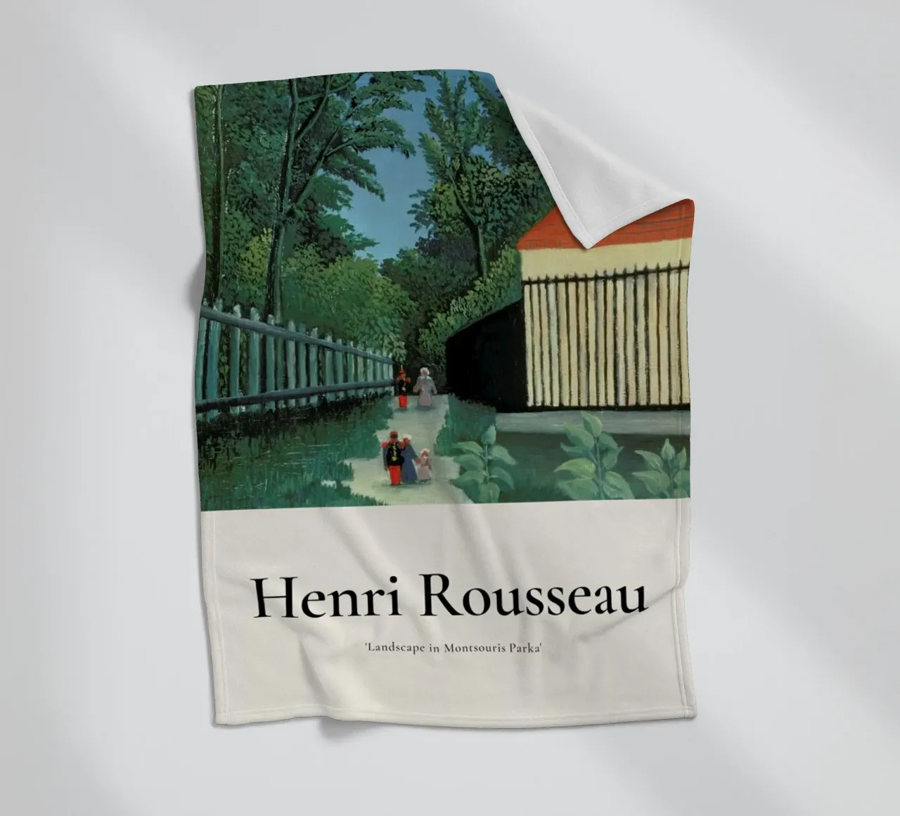 Rousseau - Landscape in Montsouris Park coperta in pile da ARTOTHEK