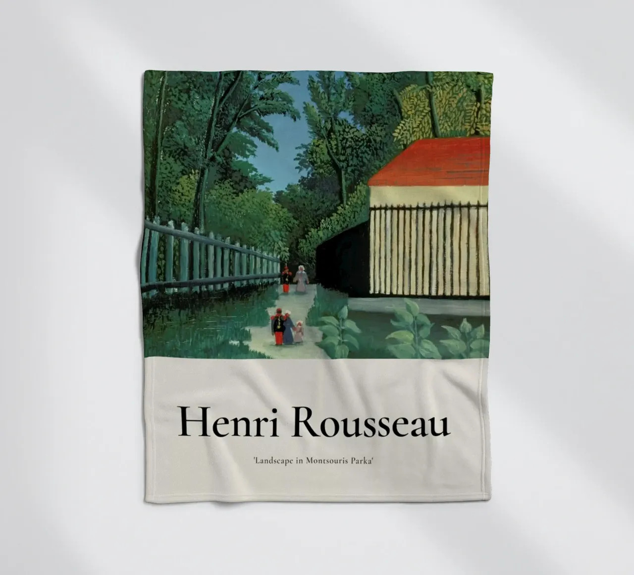 Rousseau - Landscape in Montsouris Park coperta in pile da ARTOTHEK