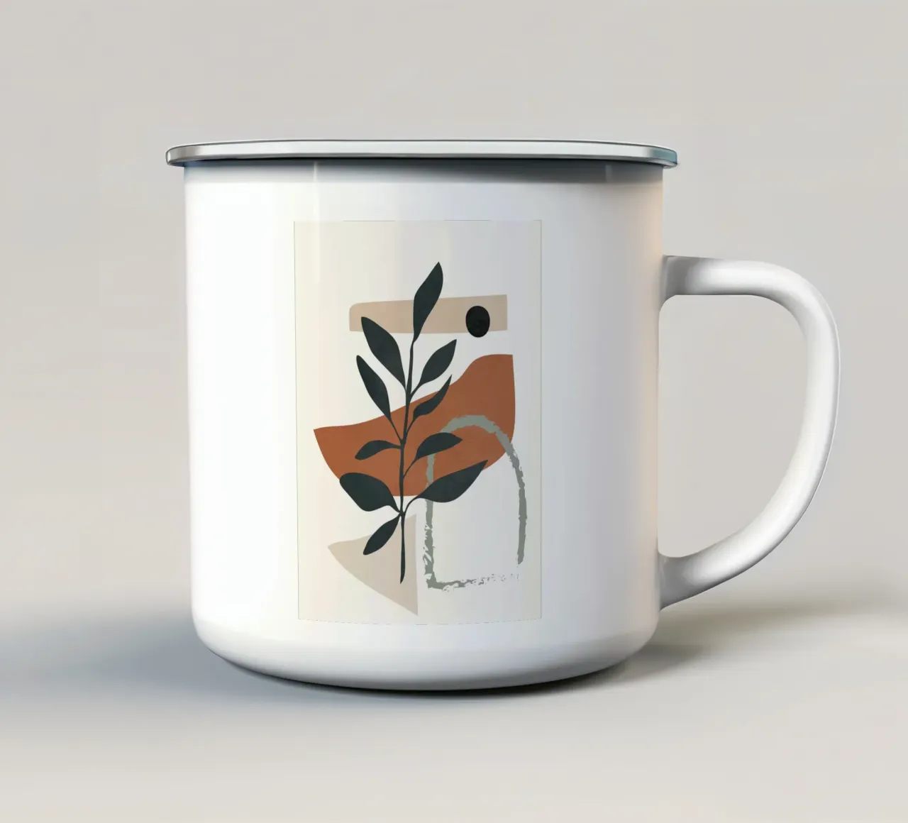 Abstract Shapes 35 tazza in smalto da Flow Line