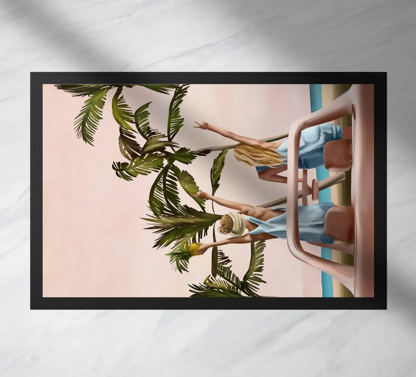 Beach Spring Break Fußmatte von Flow Line