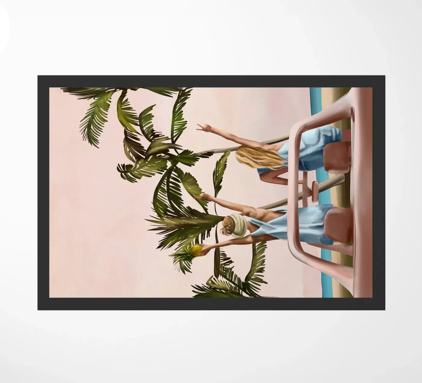 Beach Spring Break Fußmatte von Flow Line
