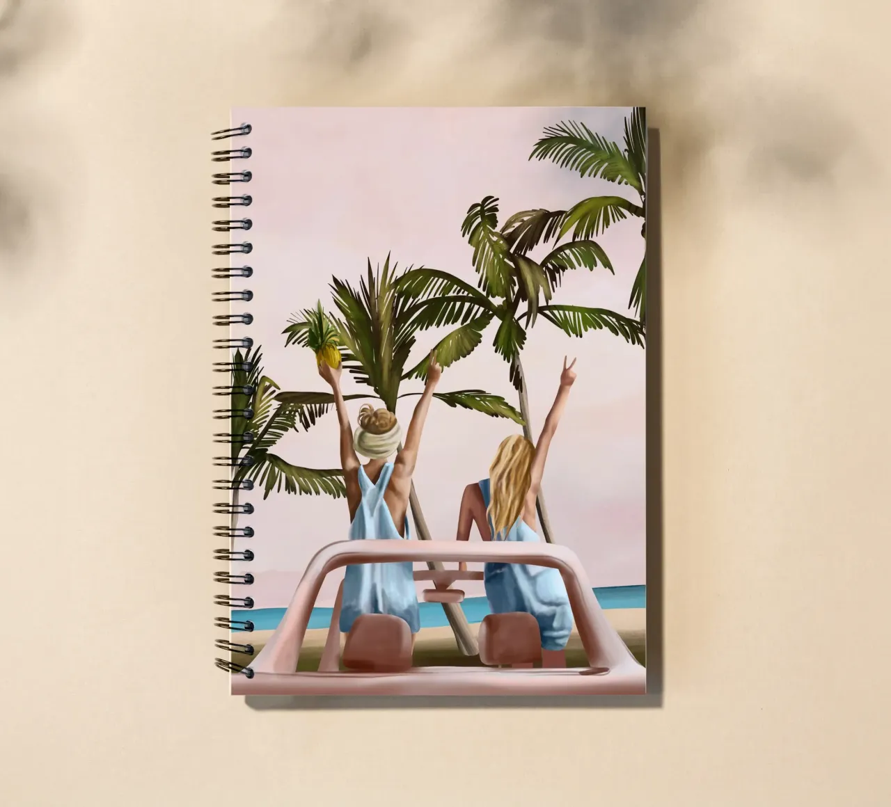 Beach Spring Break spiral notebook by Flow Line