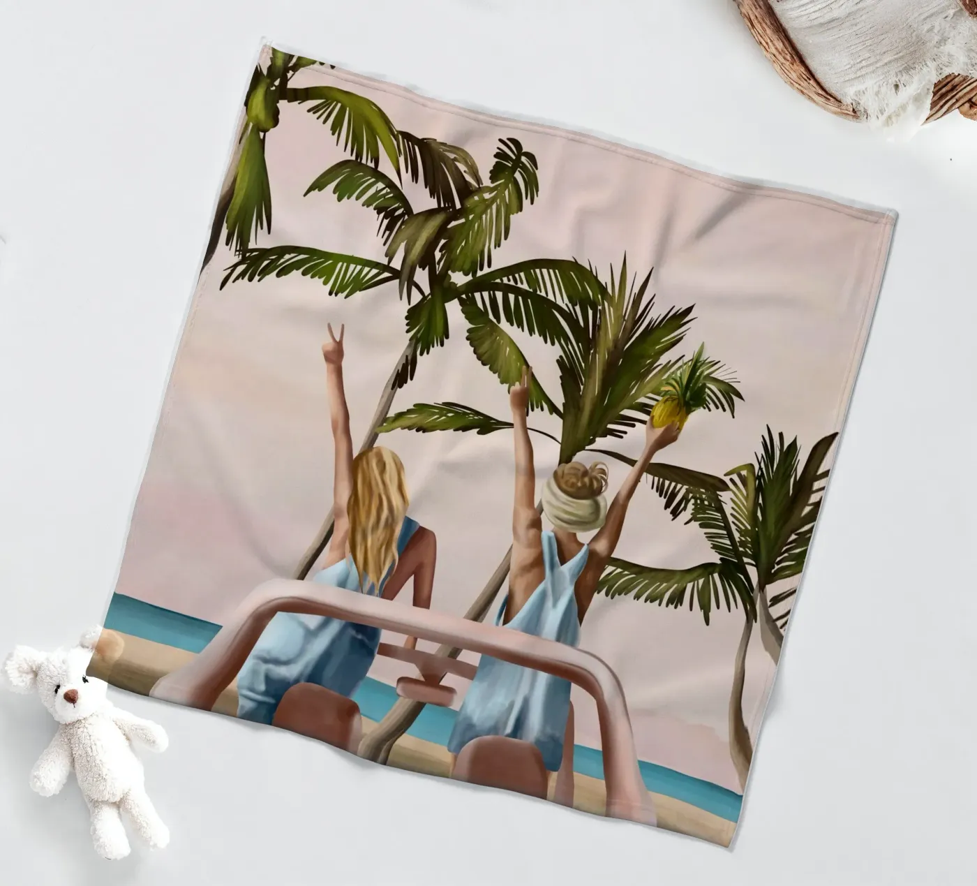 Beach Spring Break Fleecedecke von Flow Line