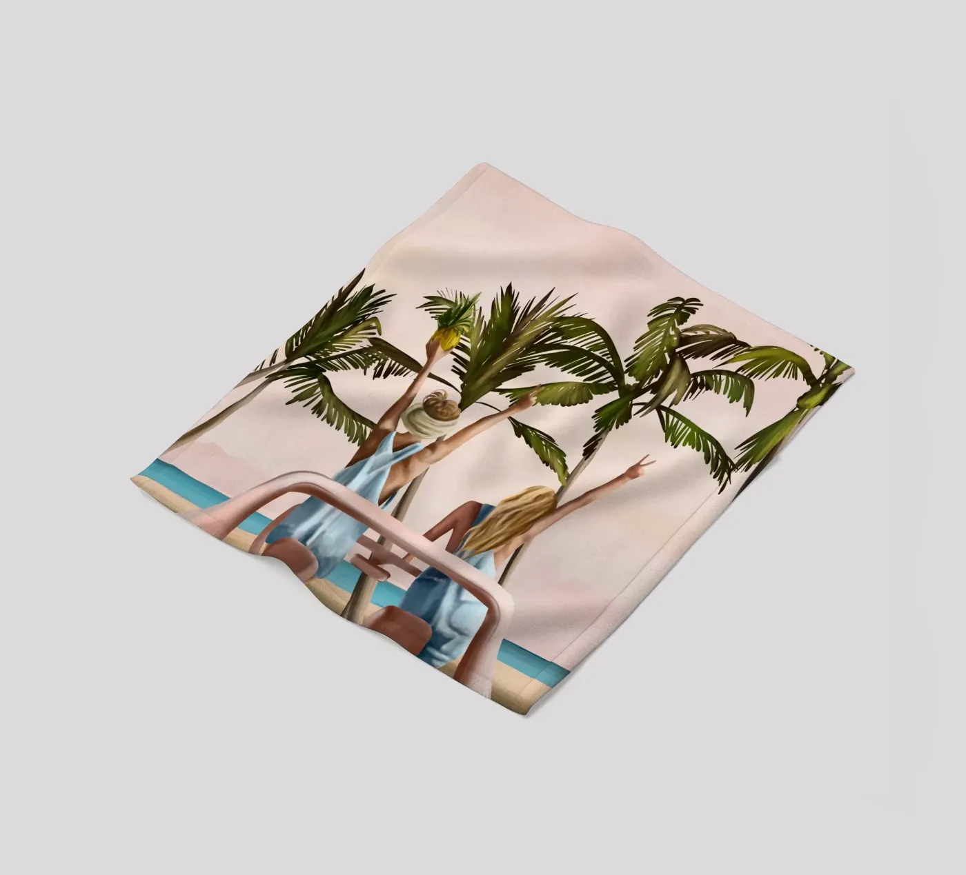 Beach Spring Break Fleecedecke von Flow Line