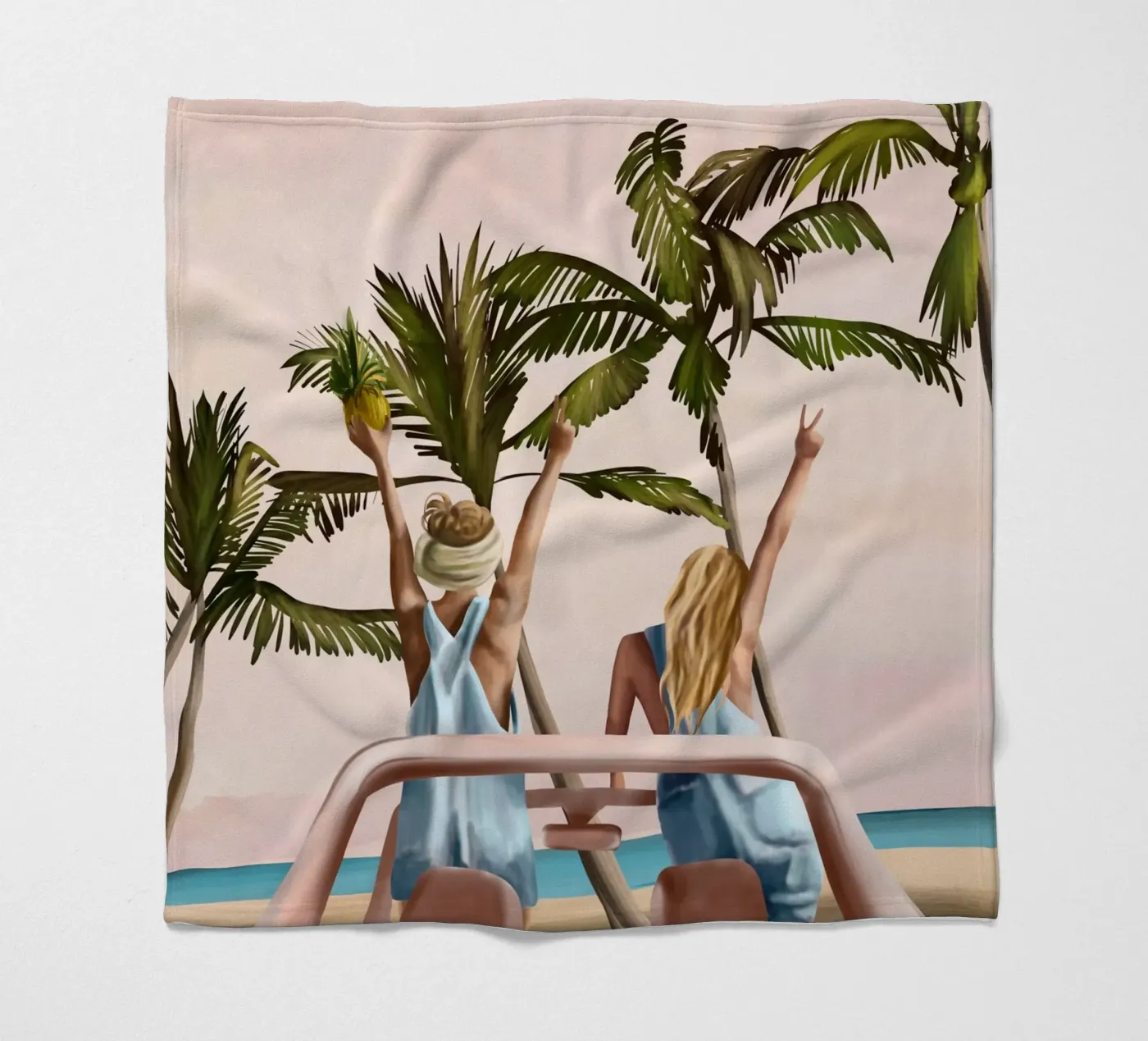 Beach Spring Break Fleecedecke von Flow Line