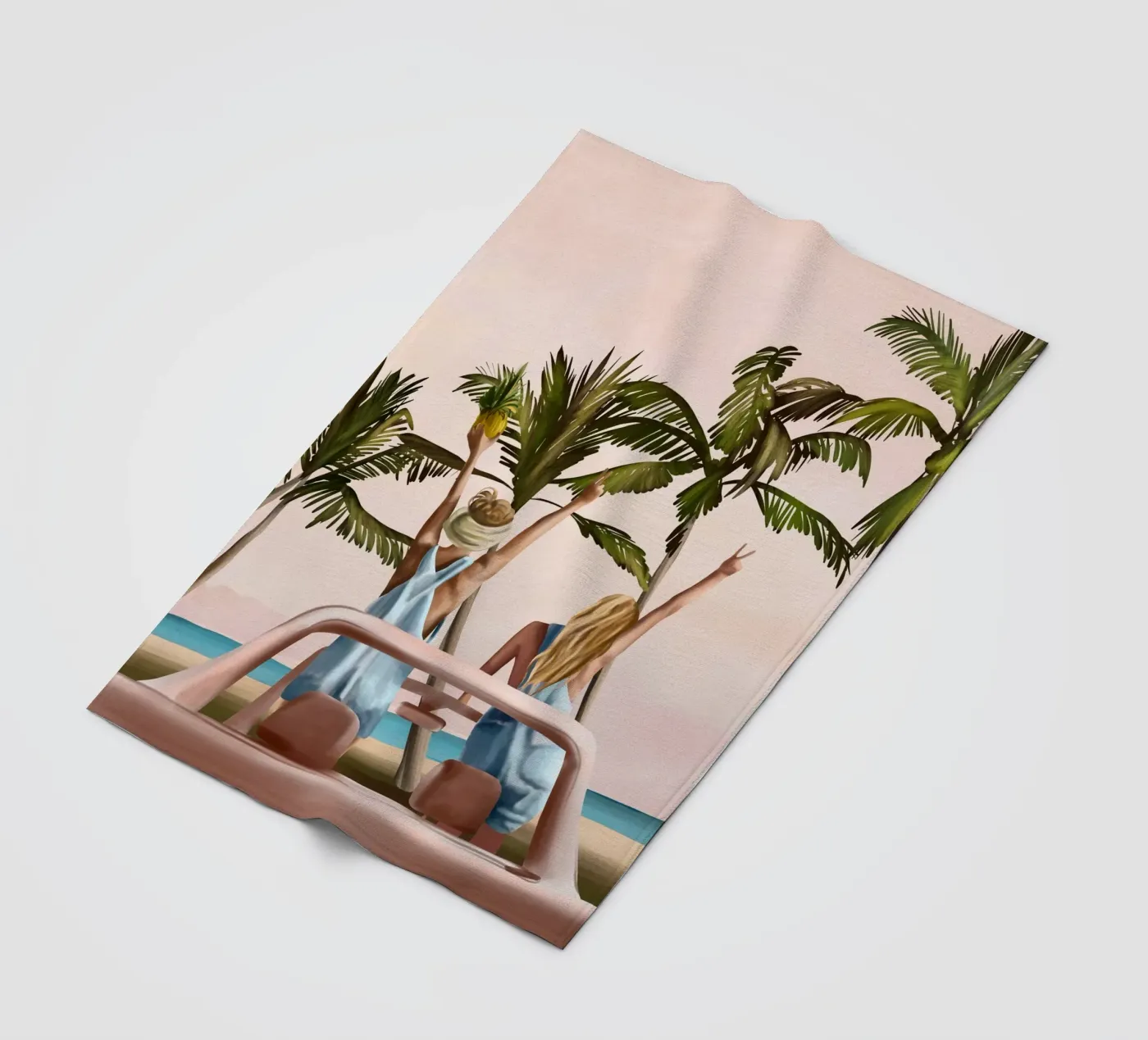 Beach Spring Break Fleecedecke von Flow Line