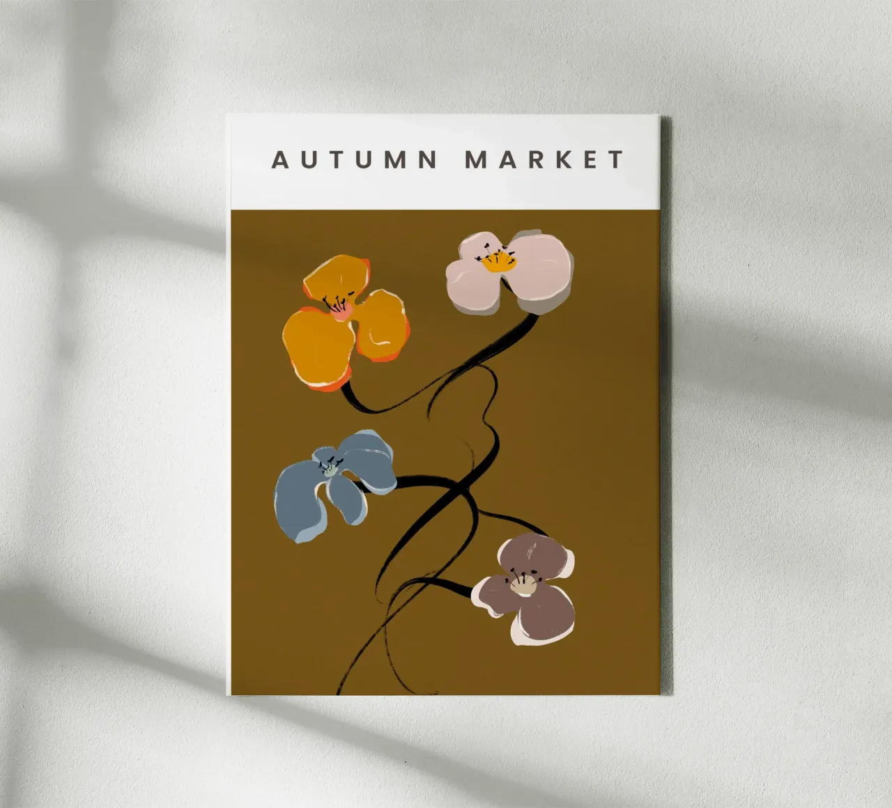 Autumn Market No 01 tela con Cornice a cassetta da treechild