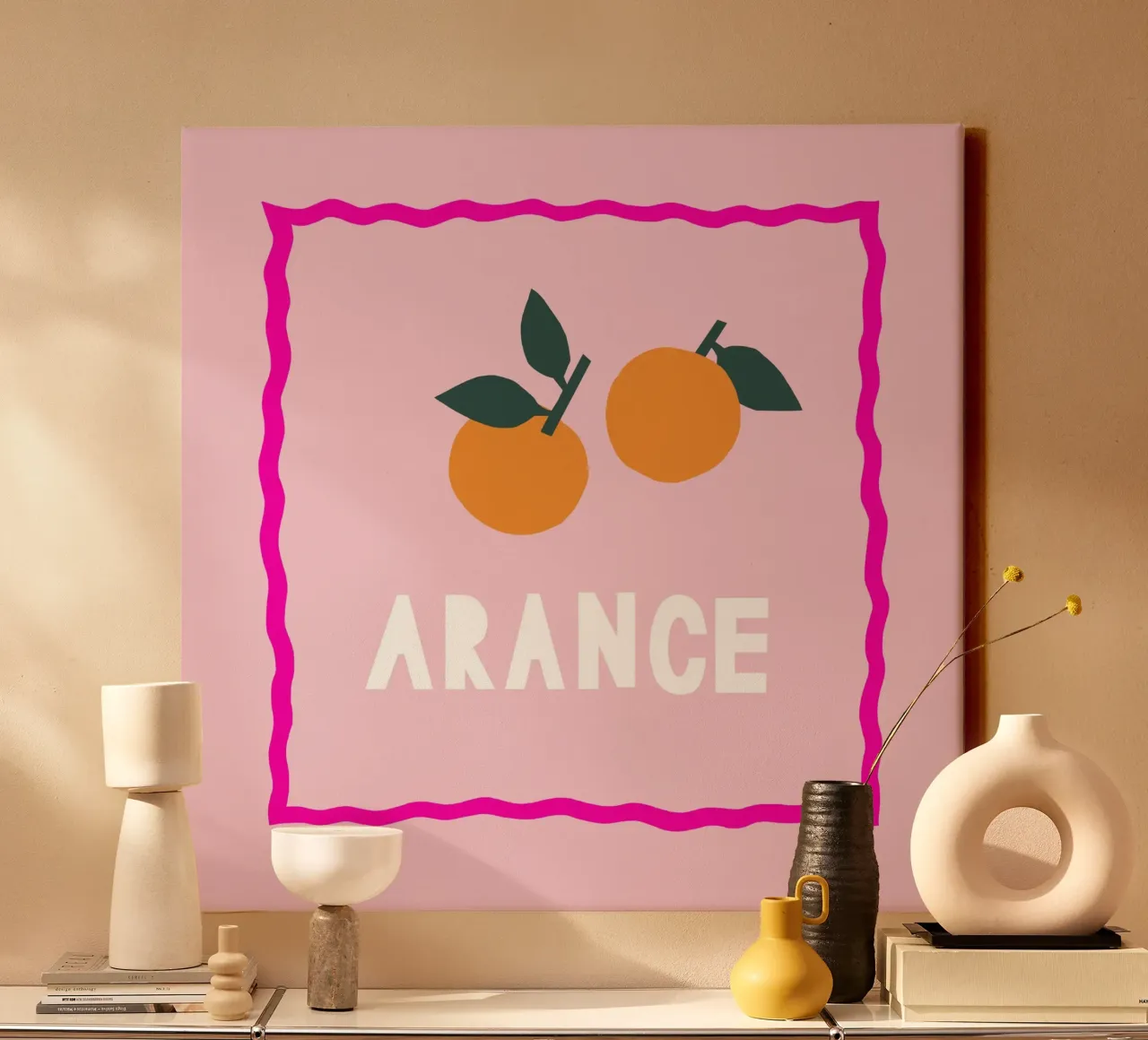 Arance tela con Cornice a cassetta da Iris Knabenschuh Design