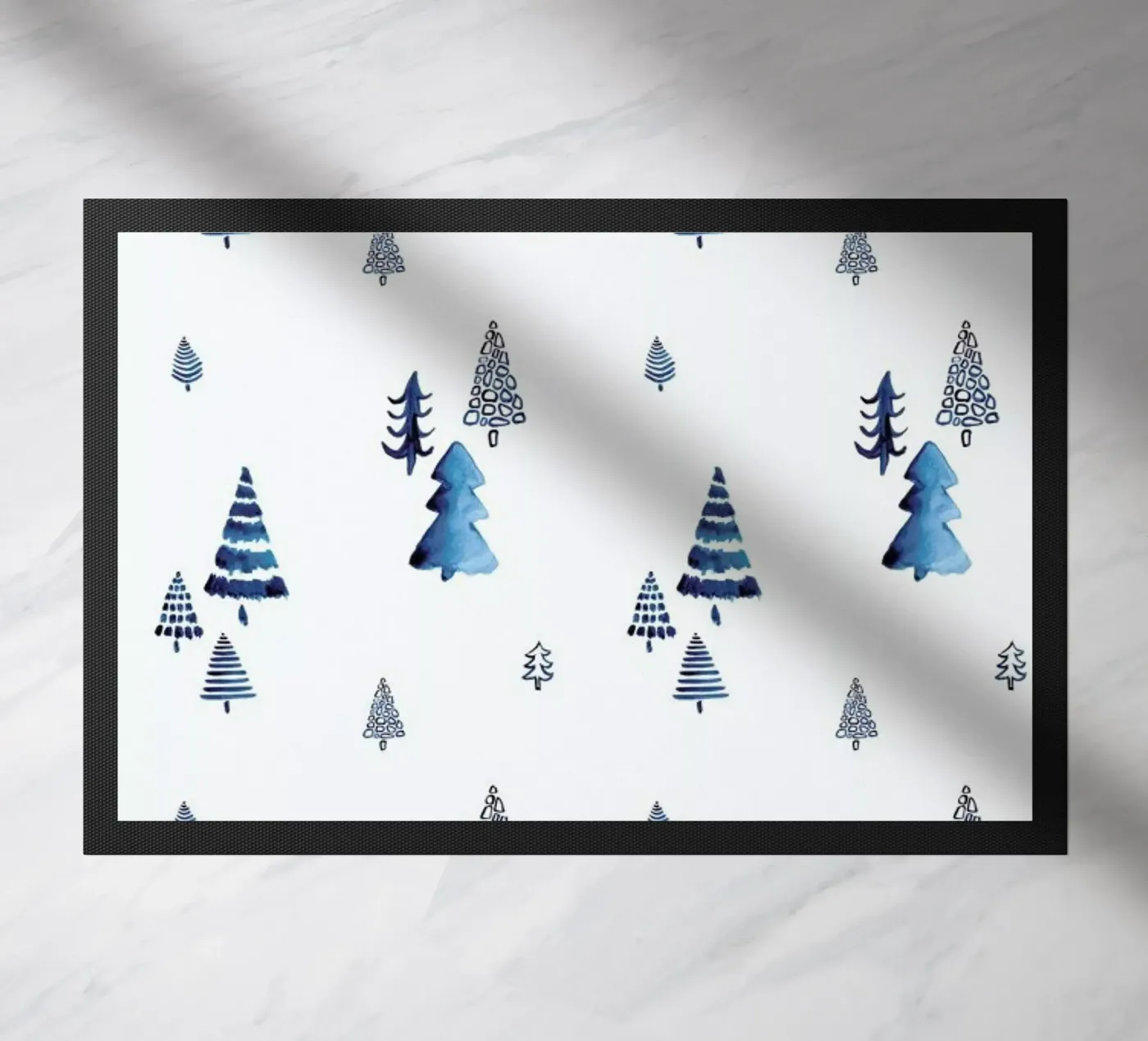 Xmas Trees doormat by Sabrina Ziegenhorn