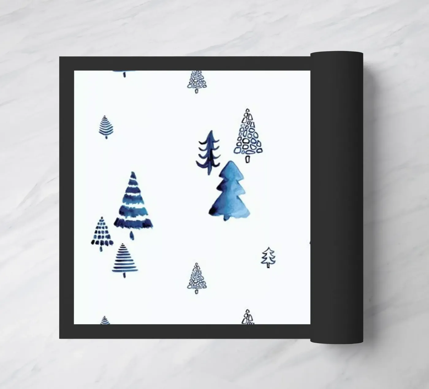 Xmas Trees doormat by Sabrina Ziegenhorn