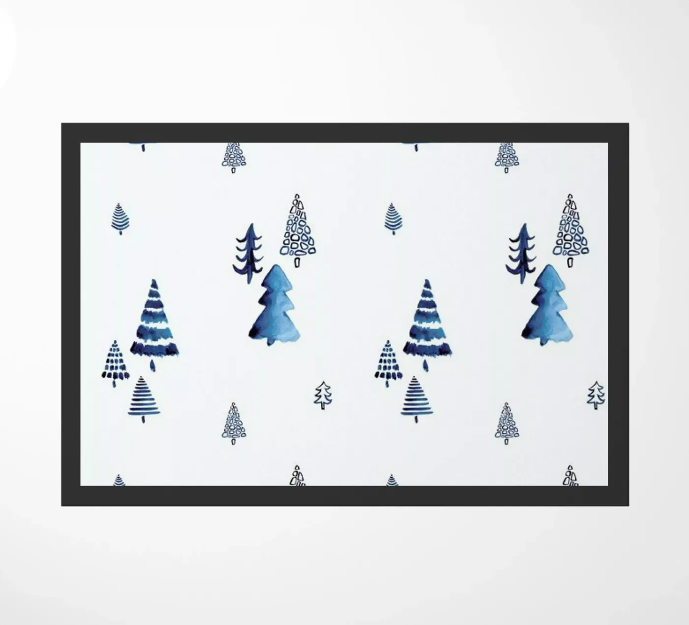 Xmas Trees doormat by Sabrina Ziegenhorn