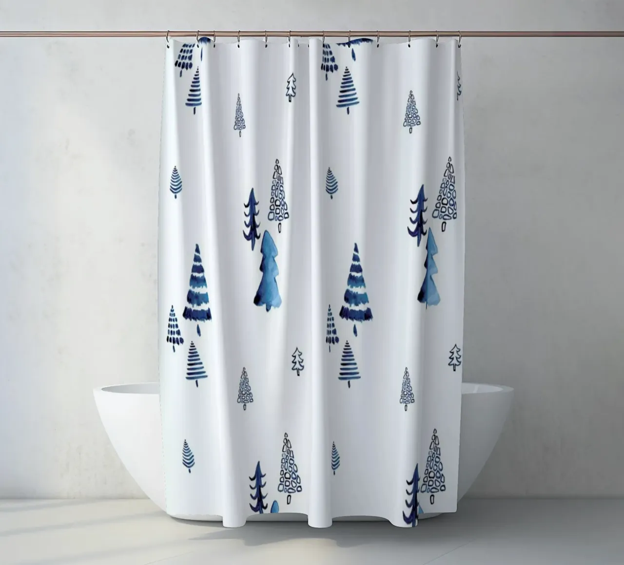 Xmas Trees tenda da doccia da Sabrina Ziegenhorn