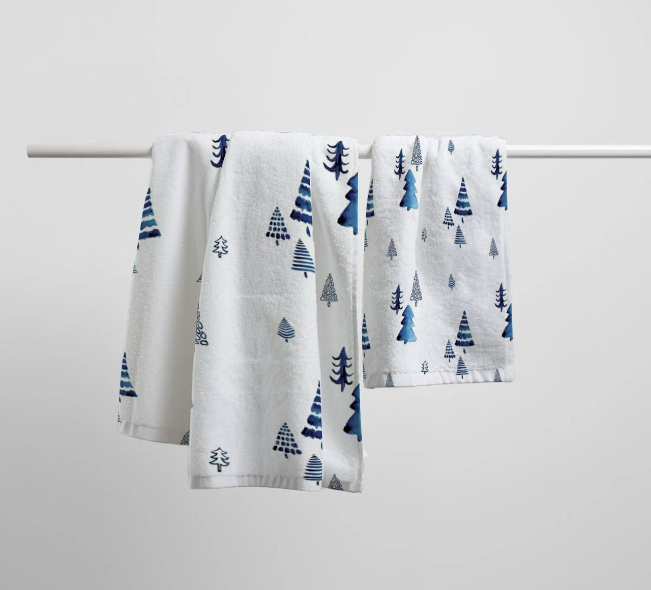Xmas Trees towel by Sabrina Ziegenhorn