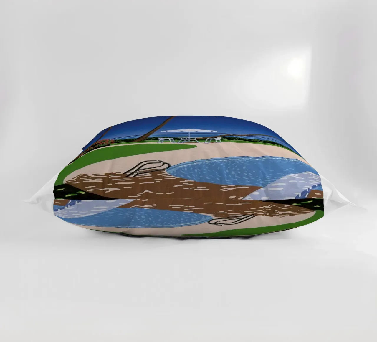 Swimming Pool with View decorative cushion by Perdana shop