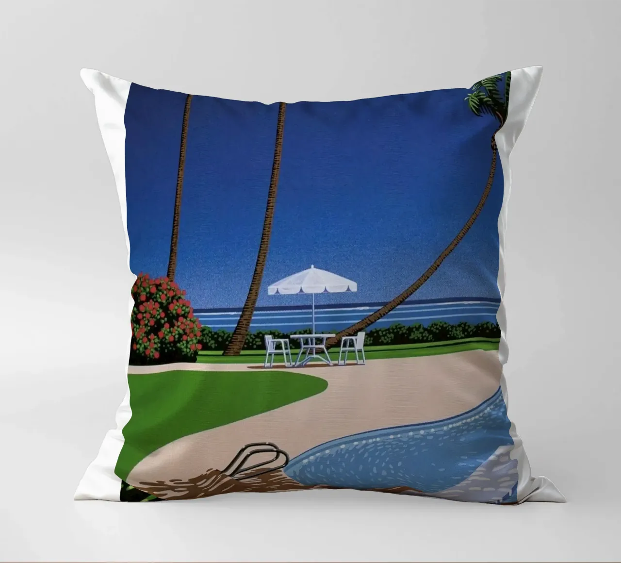 Swimming Pool with View decorative cushion by Perdana shop