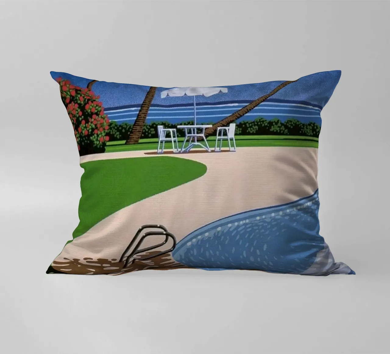 Swimming Pool with View decorative cushion by Perdana shop