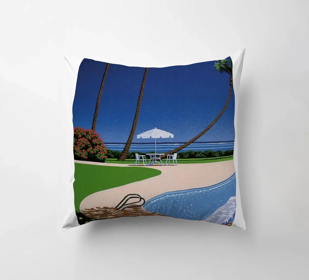 Swimming Pool with View decorative cushion by Perdana shop