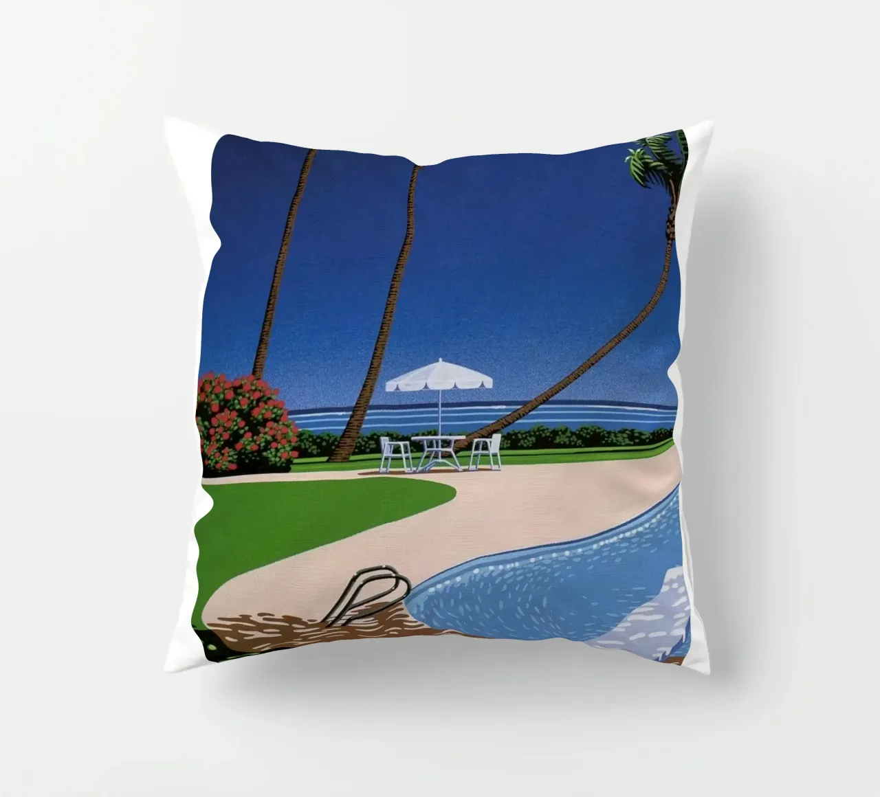 Swimming Pool with View decorative cushion by Perdana shop