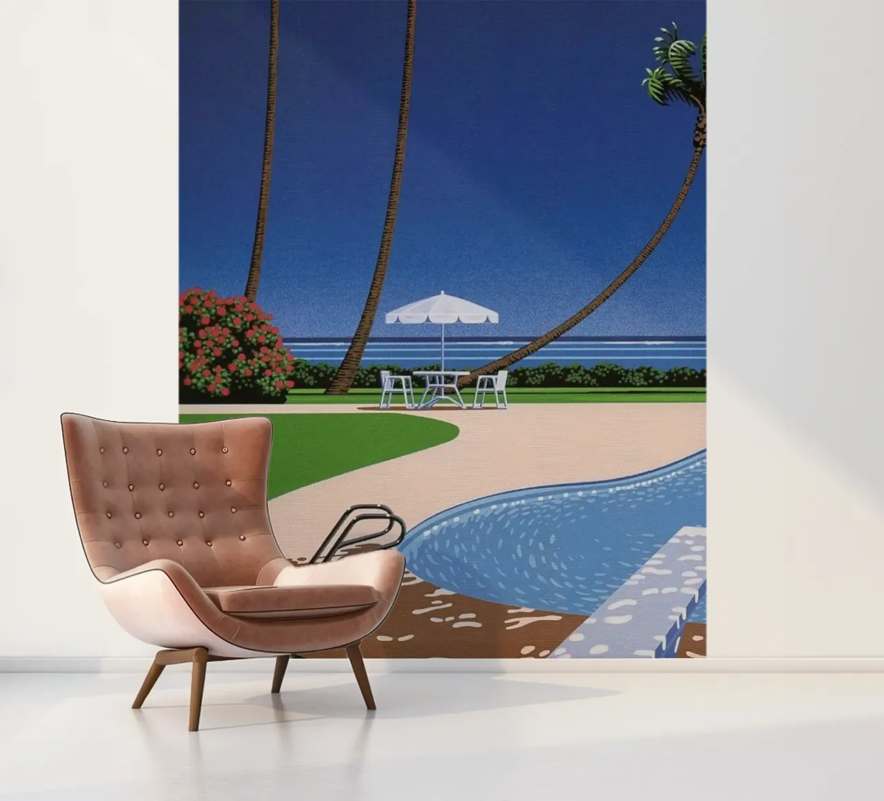 Piscine avec vue papier peint photo de Perdana shop