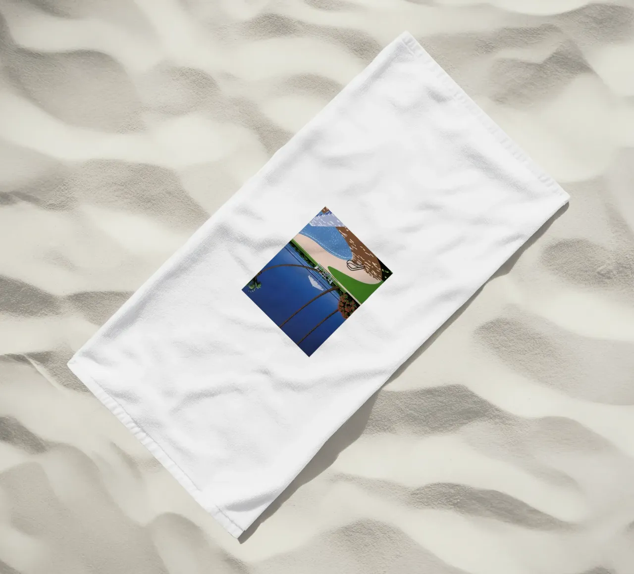 Swimming Pool with View beach towel by Perdana shop