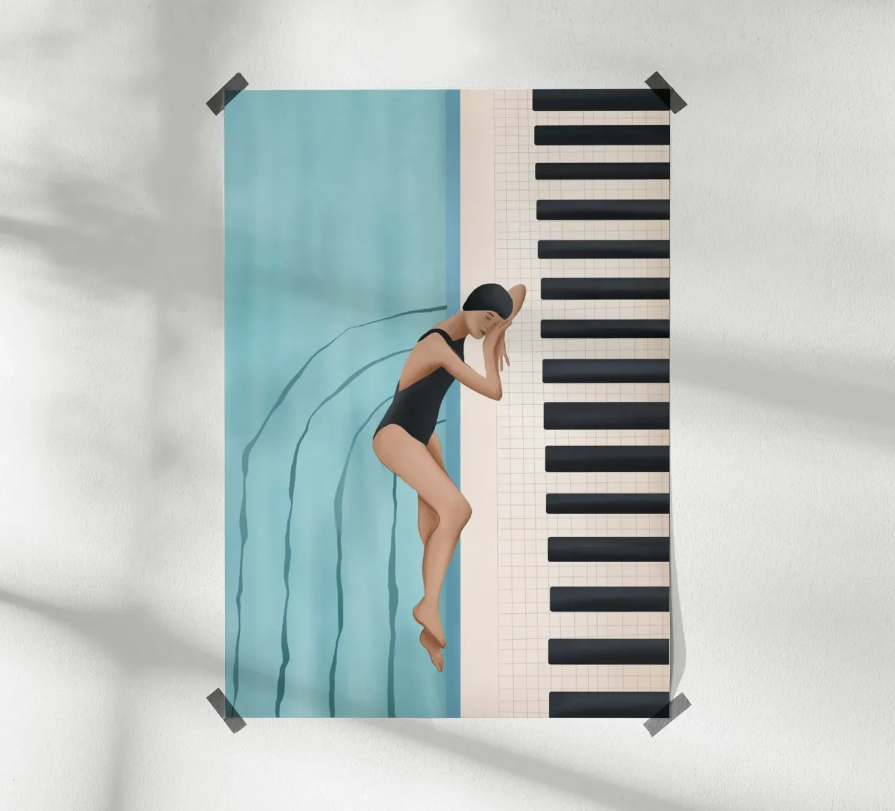 Relaxation by the Pool poster de Flow Line