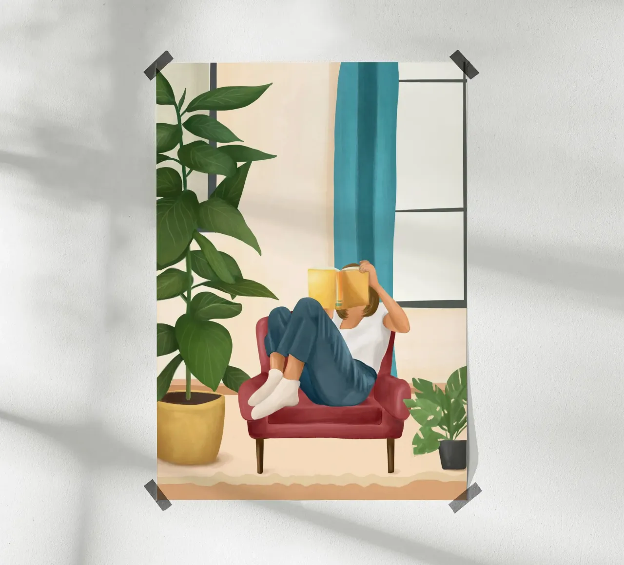 Sulle pagine di un libro poster da Flow Line