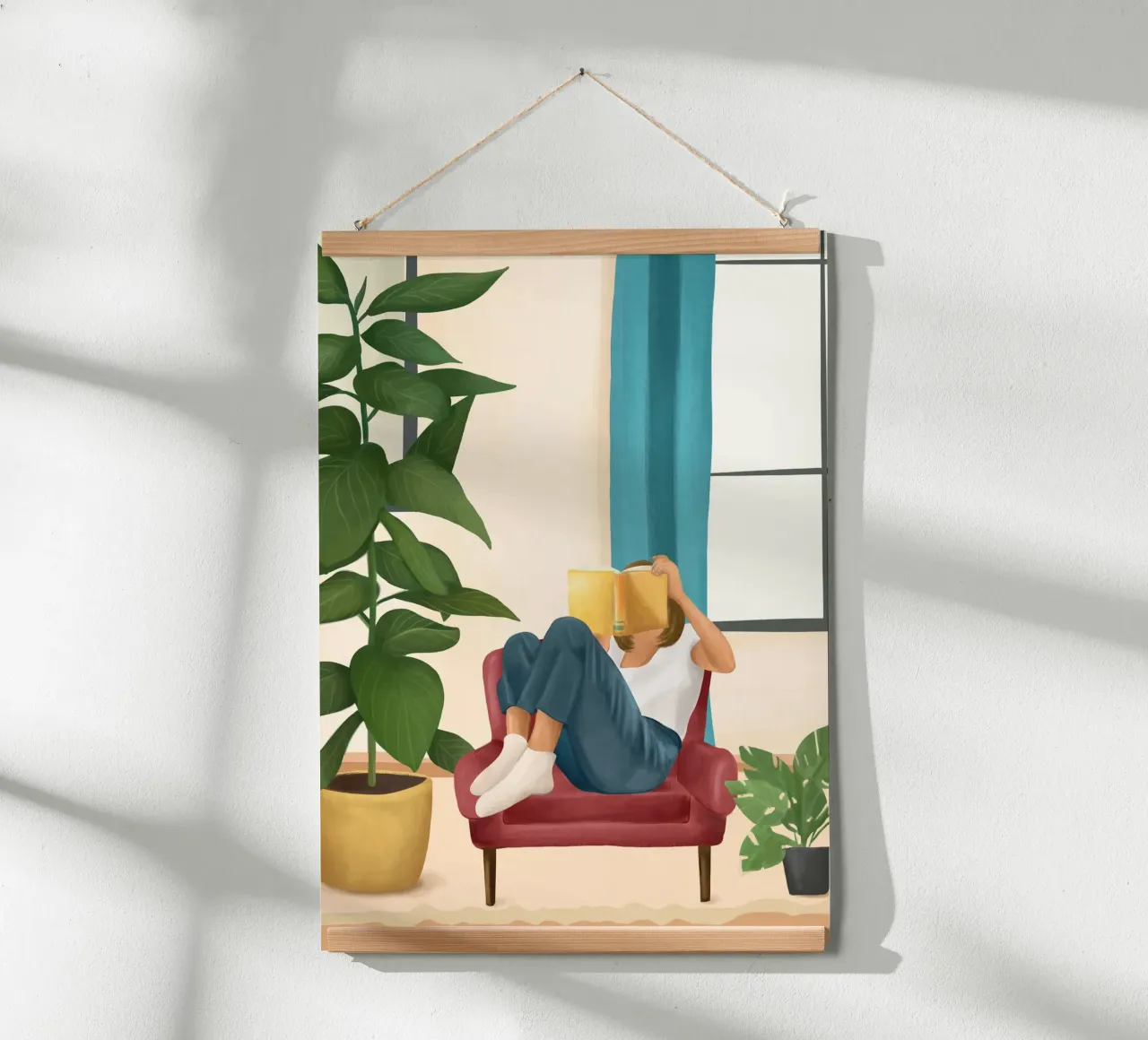 Sulle pagine di un libro poster da Flow Line