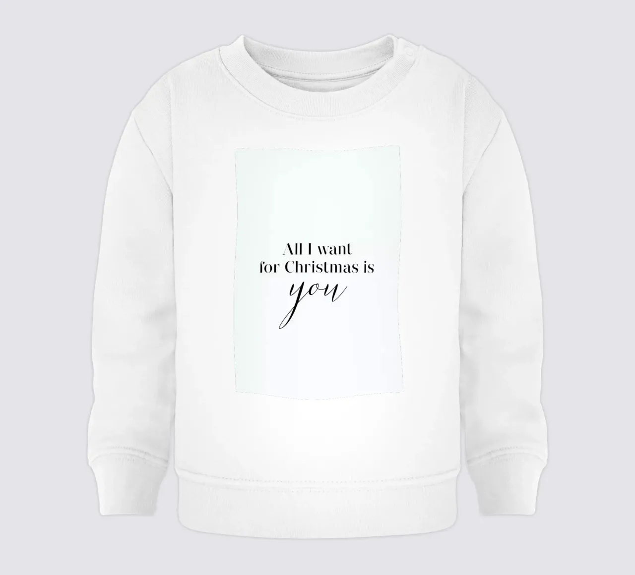All I Want baby sweatshirt van daylight design studio