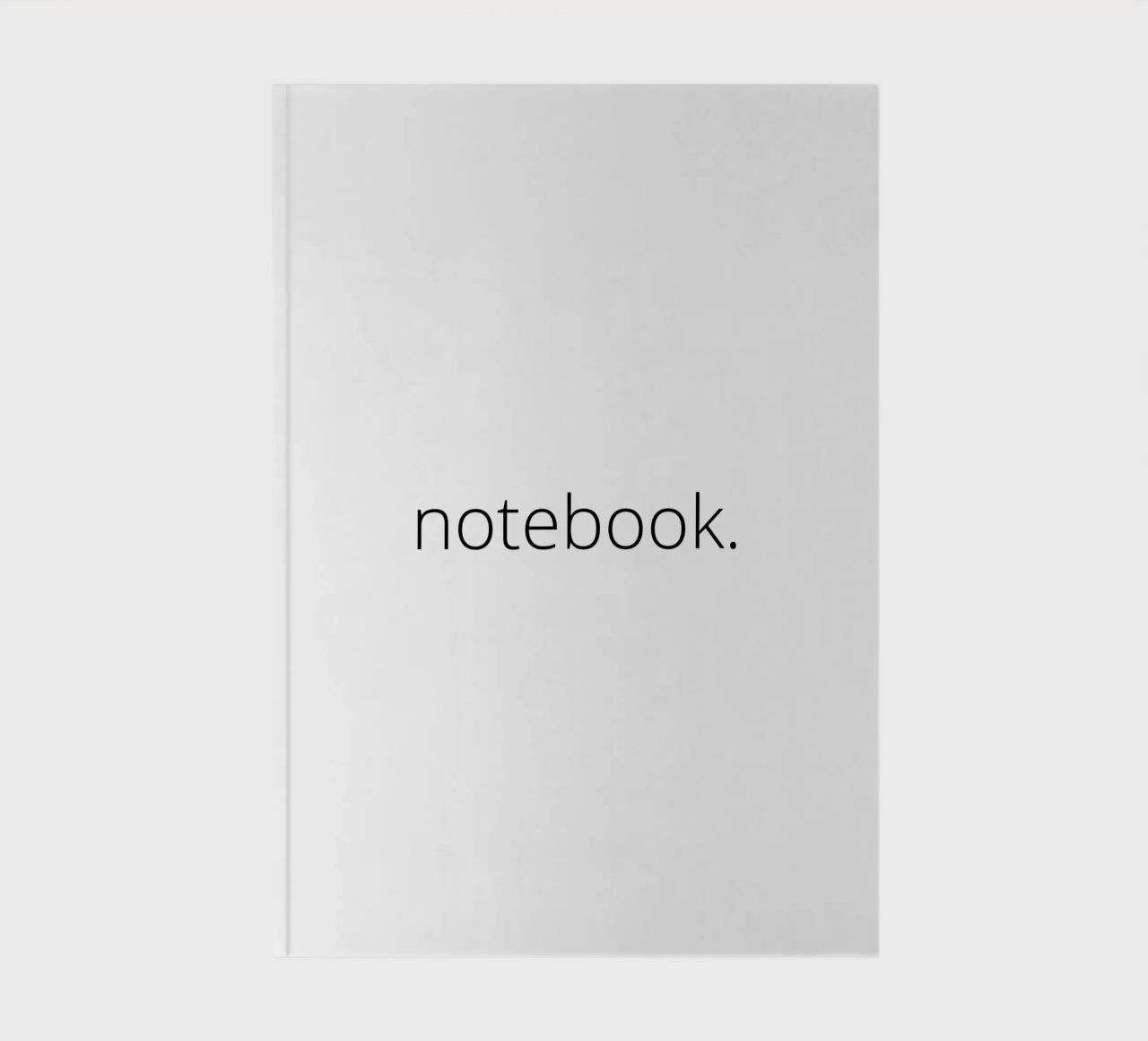 minimalist notebook. notebook by minimalist