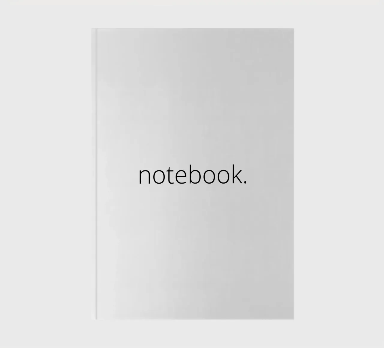 minimalist notebook. Notizbuch von minimalist