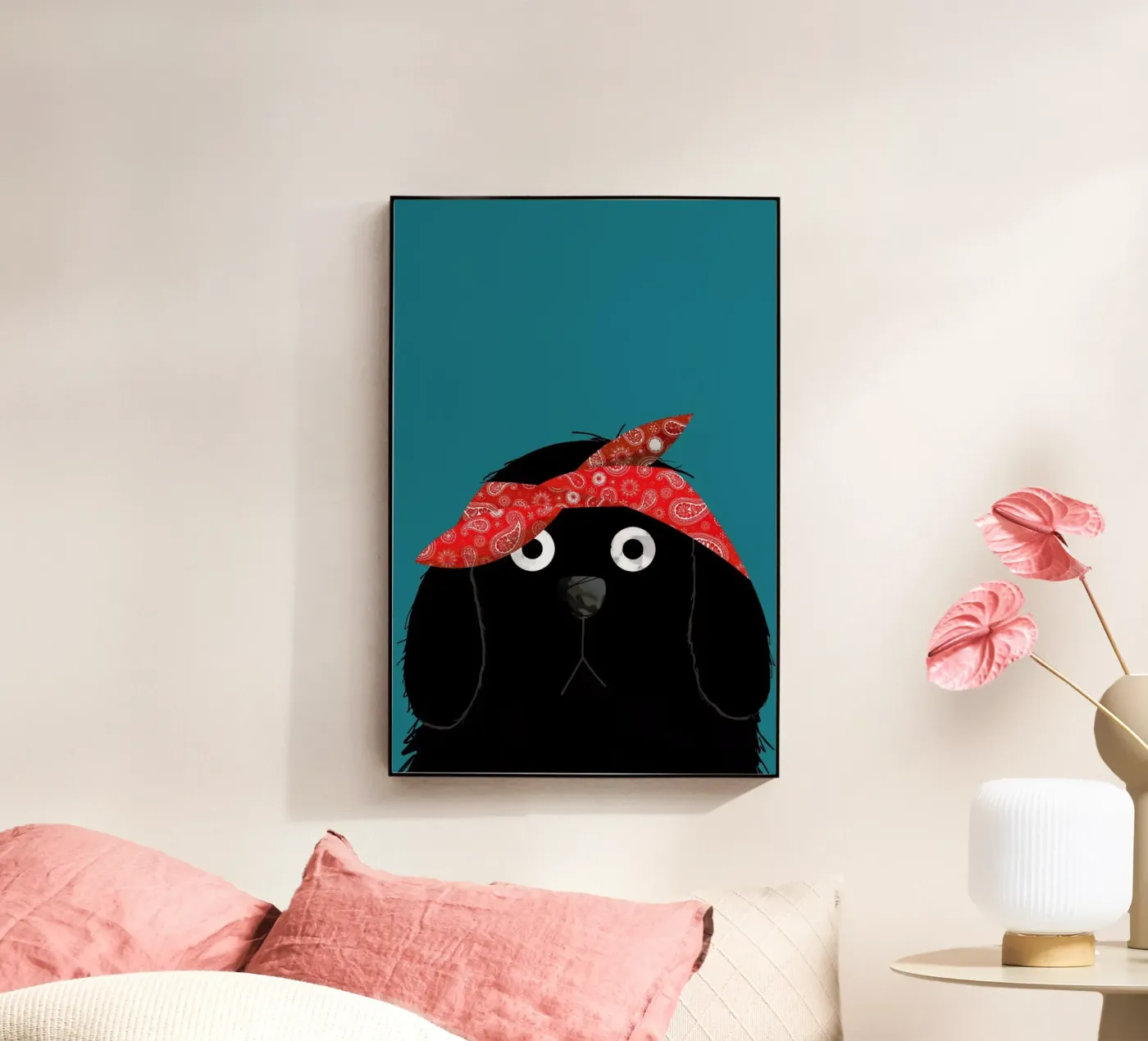 Dog Tupac Acryl-Glas von Doozal