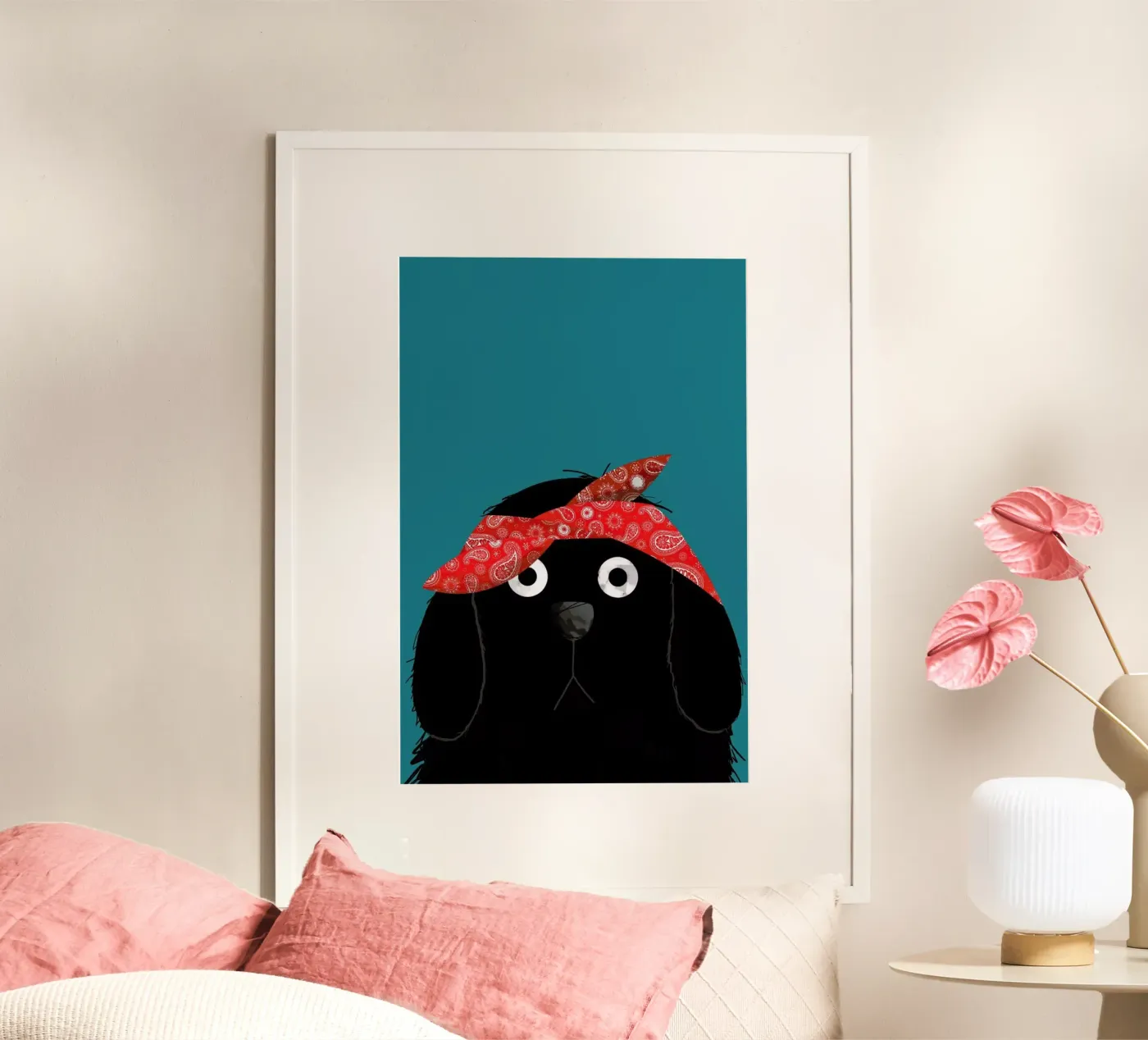 Dog Tupac poster van Doozal