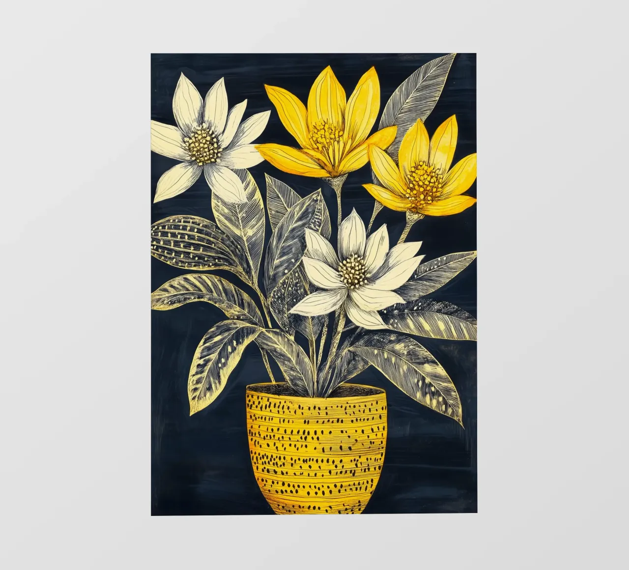 Fiori di margherite telo in pvc da Justyna Jaszke JBJart